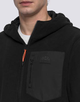 MEN'S FULL ZIP FLEECE JACKET WITH HOOD