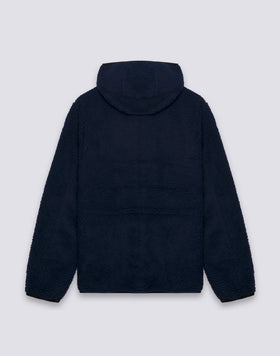 MEN'S TEDDY JACKET WITH HOOD AND ZIP