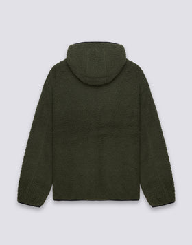 CHAQUETA TEDDY HOMBRE CON CAPUCHA Y CREMALLERA