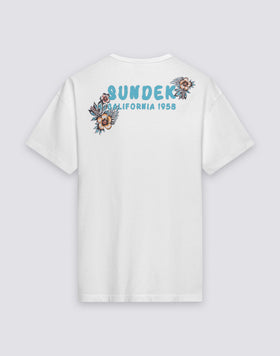 CAMISETA DE CUELLO REDONDO PARA HOMBRE CON ESTAMPADO Y BORDADO SUNDEK CALIFORNIA 1958