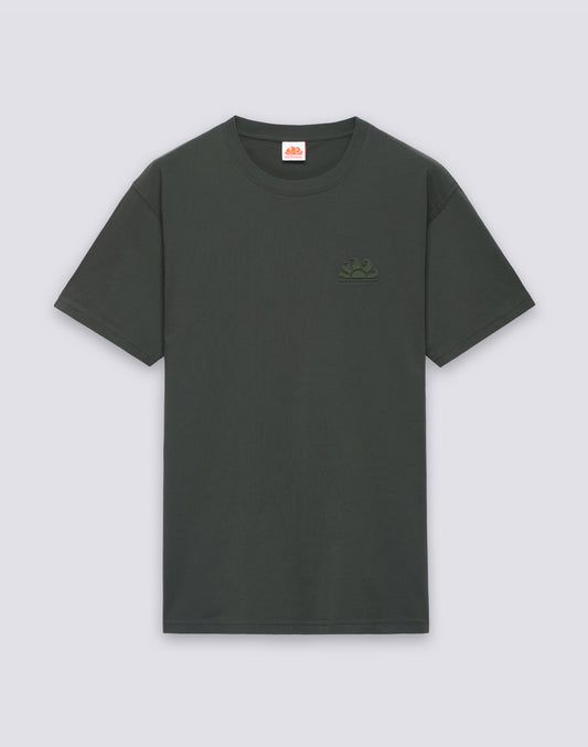 MEN'S CREW NECK T-SHIRT WITH EMBOSSED LOGO