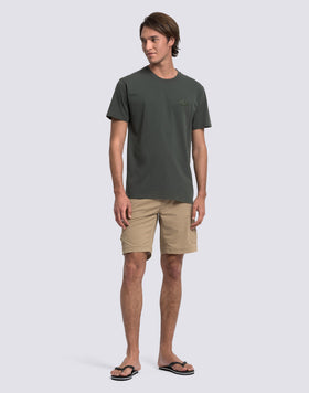 CAMISETA DE CUELLO REDONDO PARA HOMBRE CON LOGOTIPO EN RELIEVE