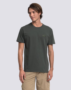 CAMISETA DE CUELLO REDONDO PARA HOMBRE CON LOGOTIPO EN RELIEVE