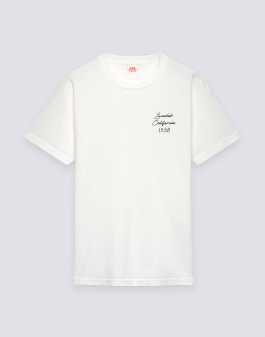 CAMISETA DE CUELLO REDONDO PARA HOMBRE CON BORDADO SUNDEK CALIFORNIA 1958