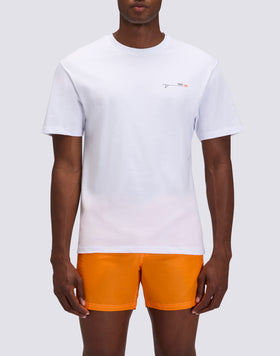 T-SHIRT HOMME À COL ROND AVEC IMPRIMÉ SURF VIEILLE SCHOOL