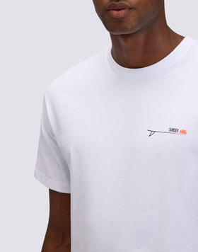 T-SHIRT HOMME À COL ROND AVEC IMPRIMÉ SURF VIEILLE SCHOOL