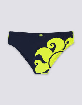 LEONARDO BEACH SWIM SHORTS WITH LOGO PRINT
