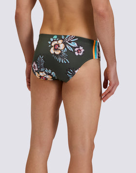 BAÑADOR DE HOMBRE CON ESTAMPADO GRÁFICO FLORAL