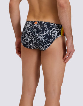 Bañador de DiWalter con estampado Archive Hibiscus