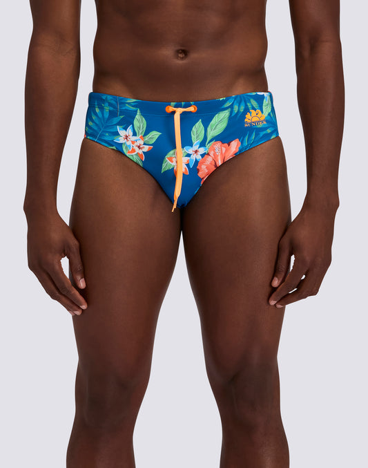 DIWALTER SWIM BRIEFS WITH ISLAND BLISS PRINT