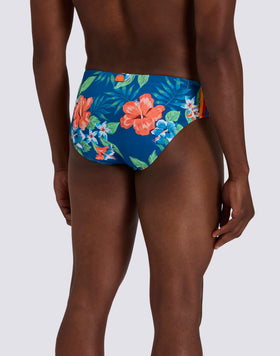 DIWALTER SWIM BRIEFS WITH ISLAND BLISS PRINT