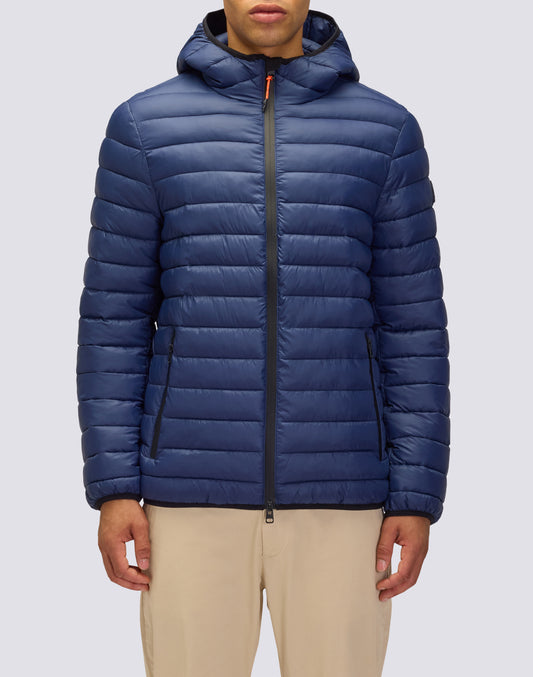 MEN'S 100-GRAM SHORT DOWN JACKET WITH HOOD