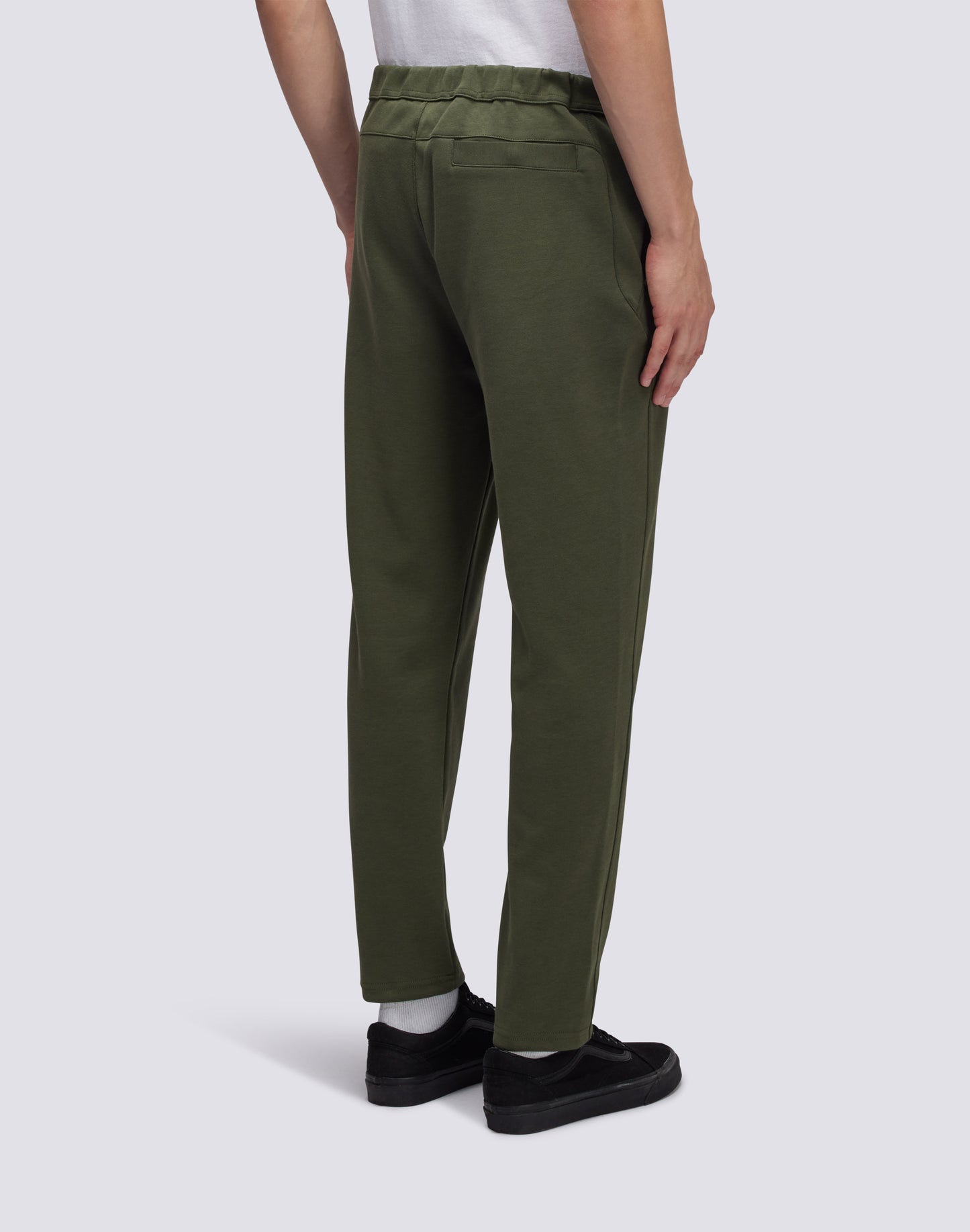 PANTALON À TAILLE SEMI-ÉLASTIQUE