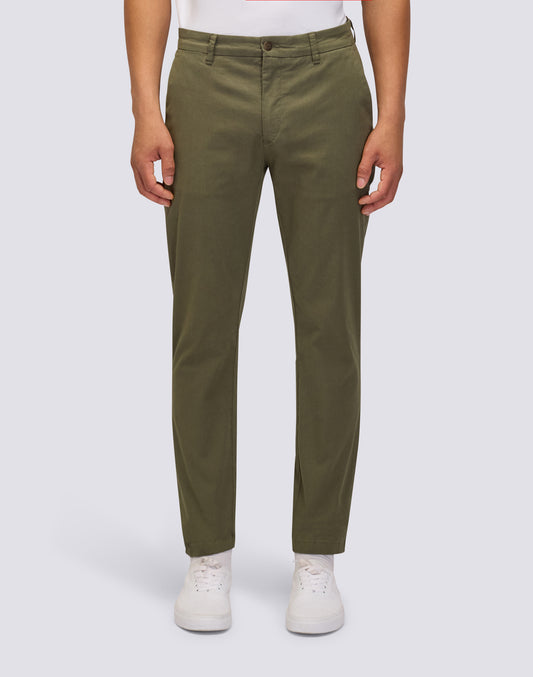 PANTALONI CHINO IN TWILL STRETCH