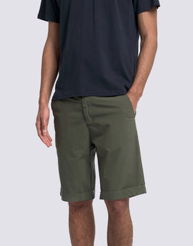 MEN'S GARMENT-DYED STRETCH POPLIN WALKSHORT