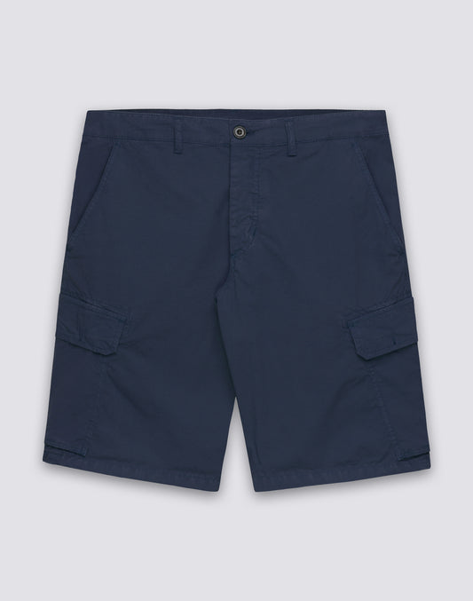 MEN'S GARMENT-DYED STRETCH POPLIN CARGO WALKSHORT