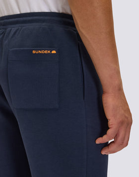 PANTALONI UOMO CON VITA ELASTICA IN INTERLOCK RICICLATO