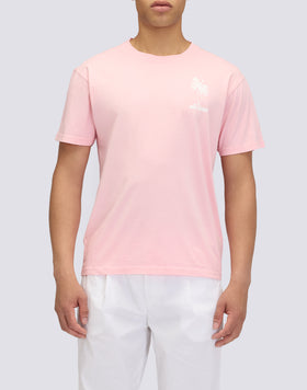 CAMISETA DE CUELLO REDONDO PARA HOMBRE CON ESTAMPADO PALMA