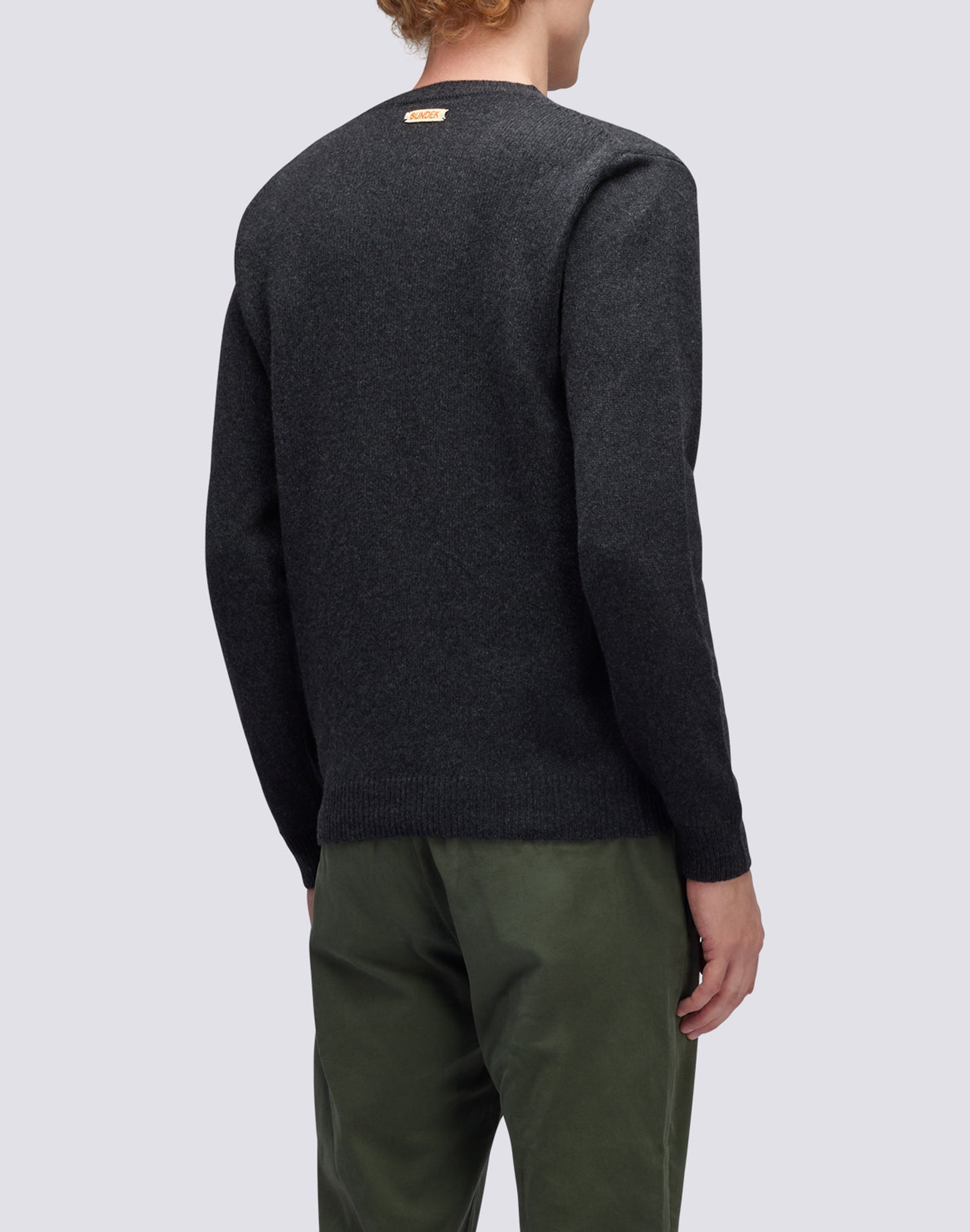 CREW NECK CASHMERE BLEND SWEATER