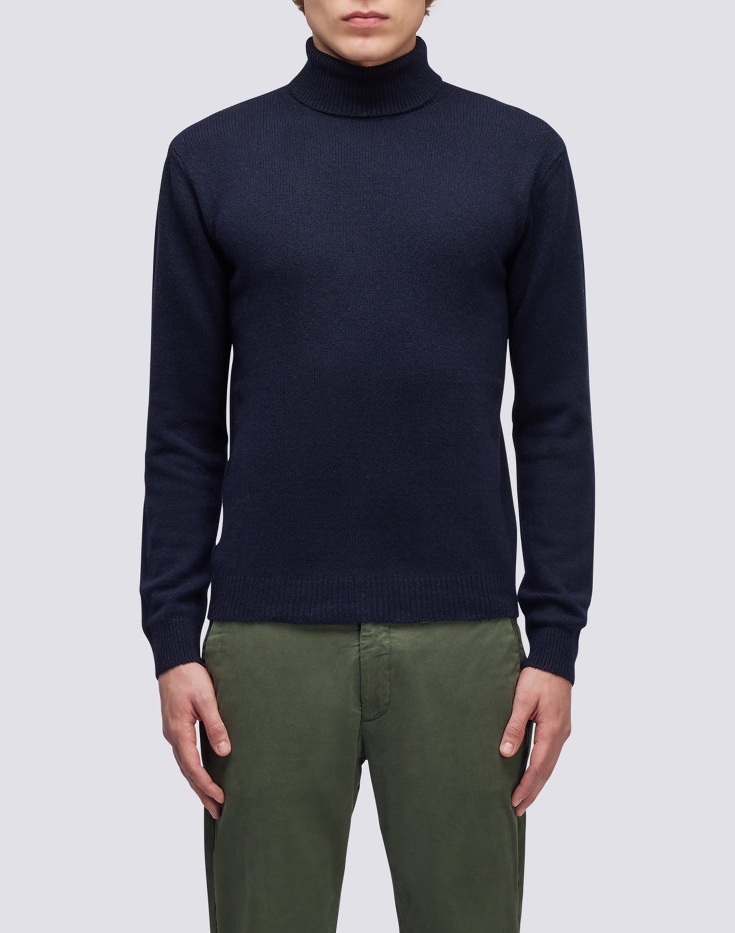 MAGLIONE A COLLO ALTO MISTO CASHMERE