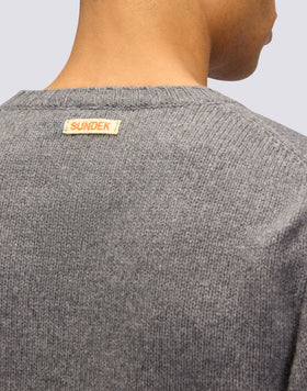 MAGLIONE UOMO A GIROCOLLO IN LANA MERINO E CACHEMIRE