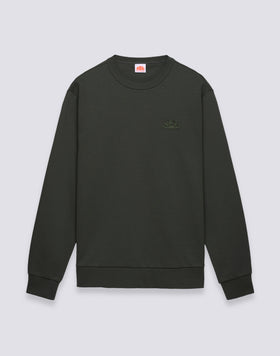 MEN'S CREW NECK SWEATSHIRT IN RECYCLED INTERLOCK COTTON