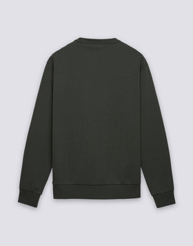 MEN'S CREW NECK SWEATSHIRT IN RECYCLED INTERLOCK COTTON