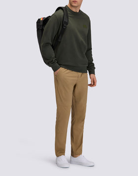 MEN'S CREW NECK SWEATSHIRT IN RECYCLED INTERLOCK COTTON