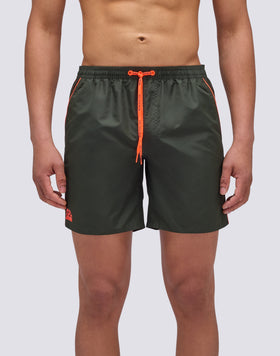 COSTUME DA BAGNO LUNGHEZZA MEDIA VITA ELASTICATA CON PIPING