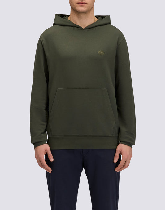 SUDADERA DE HOMBRE DESLIGADA CON CAPUCHA Y BOLSILLO CANGURO