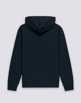 MEN'S SWEATSHIRT IN DEBRUSHED COTTON WITH FULL ZIP AND HOOD