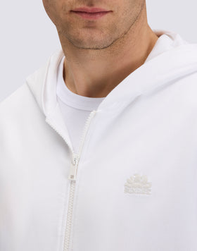 SWEAT-SHIRT POUR HOMME EN COTON DÉGRATÉ AVEC FERMETURE ÉCLAIR INTÉGRALE ET CAPUCHE