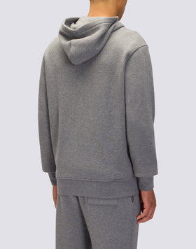 SUDADERA DE HOMBRE CON CAPUCHA Y CREMALLERA CENTRAL