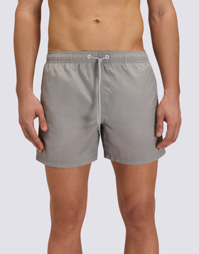 MAILLOT DE BAIN COURT À TAILLE ÉLASTIQUE CRINKLED