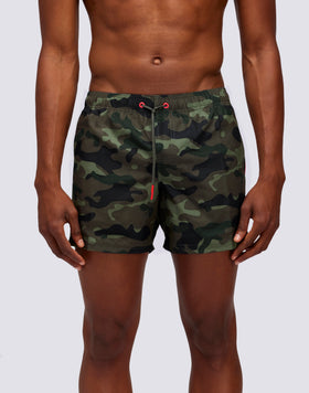 SHORT DE BAIN À TAILLE ÉLASTIQUE