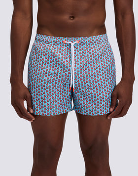 COSTUME DA BAGNO UOMO CORTO VITA ELASTICATA POLIESTERE RICICLATO REPREVE® CON STAMPA FRUIT FIESTA