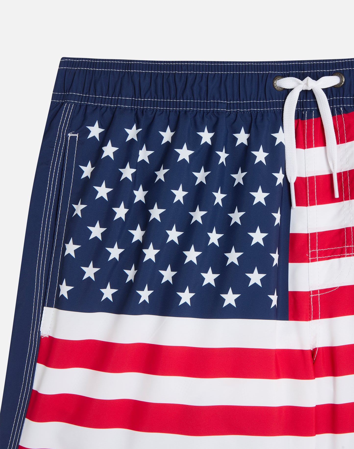 SHORT SWIM SHORTS WITH AN ELASTICATED WAISTBAND RECYCLED POLYESTER REPREVE® UNITED STATES FLAG