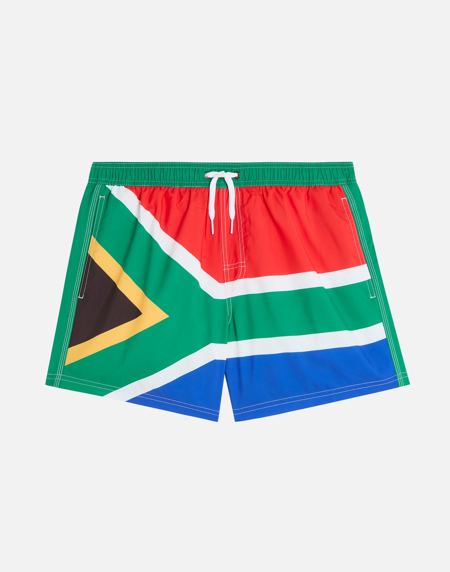 SHORT SWIM SHORTS WITH AN ELASTICATED WAISTBAND RECYCLED POLYESTER REPREVE® SOUTH AFRICA FLAG