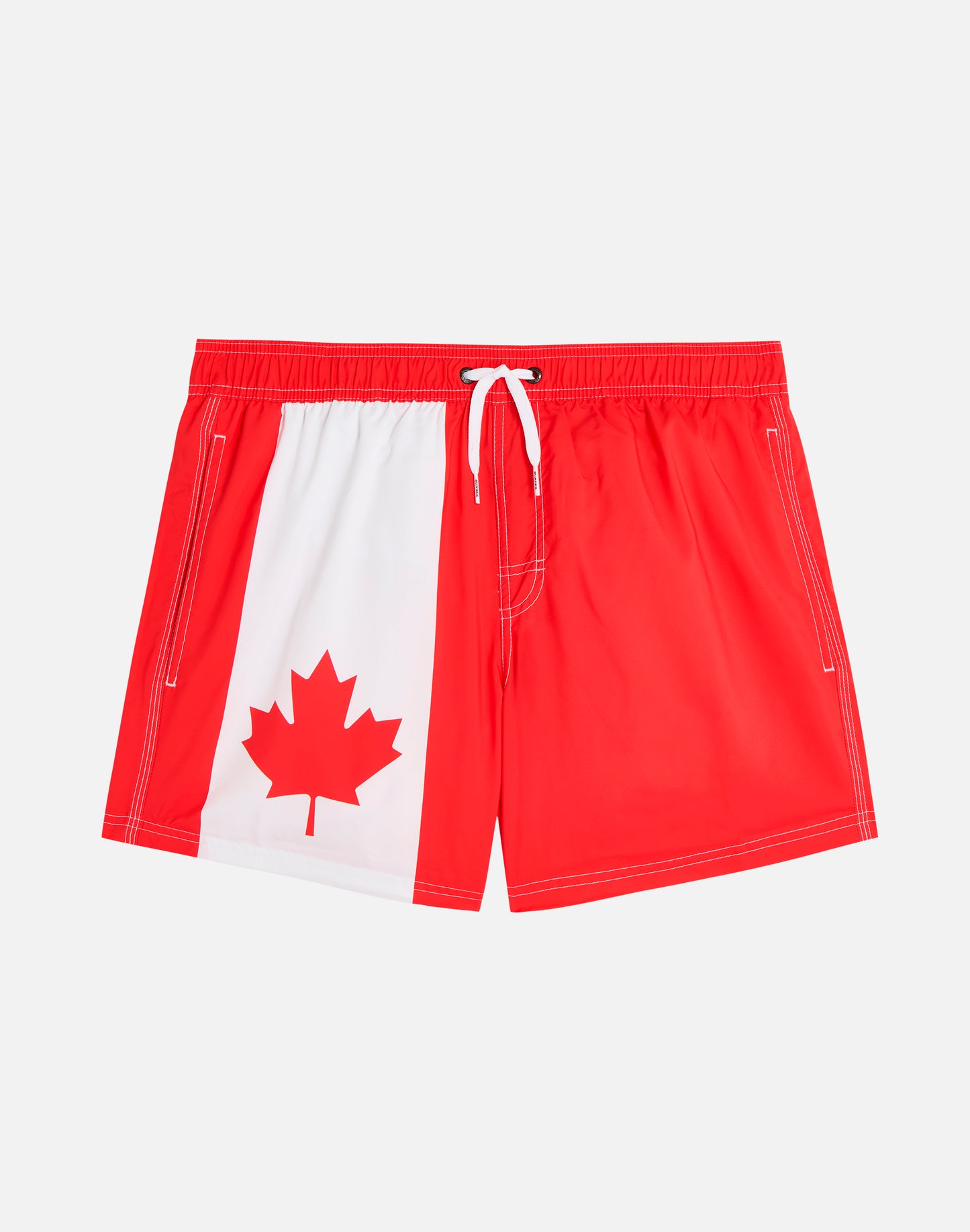 SHORT SWIM SHORTS WITH AN ELASTICATED WAISTBAND RECYCLED POLYESTER REPREVE® CANADA FLAG
