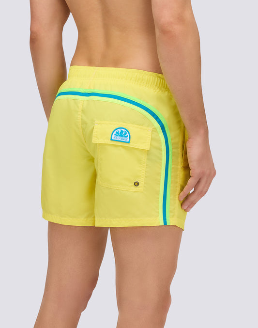 MAILLOT DE BAIN COURT À TAILLE ÉLASTIQUE ICONIC TAFFETA