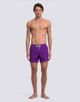 ICONIC TAFFETA MEN'S SHORT ELASTIC WAIST SWIMSUIT