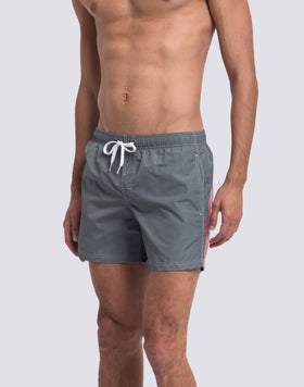 ICONIC TAFFETA MEN'S SHORT ELASTIC WAIST SWIMSHORTS