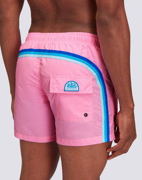 BAÑADOR CORTO CON CINTURA ELÁSTICA TAFETA ICÓNICA