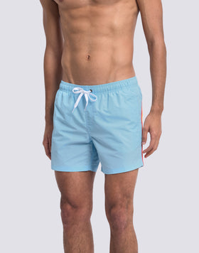 ICONIC TAFFETA SHORT SWIMSUIT WITH ELASTICATED WAIST