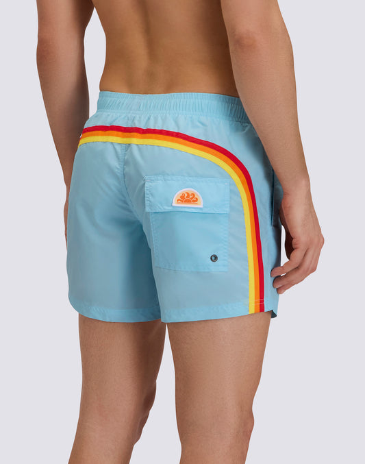 MAILLOT DE BAIN COURT À TAILLE ÉLASTIQUE ICONIC TAFFETA