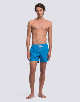 ICONIC TAFFETA SHORT SWIMSUIT WITH ELASTICATED WAIST