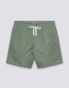 BAÑADOR DE LONGITUD MEDIA CON CINTURA ELÁSTICA ICONIC TAFFETA