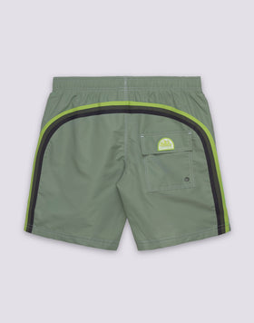 BAÑADOR DE LONGITUD MEDIA CON CINTURA ELÁSTICA ICONIC TAFFETA