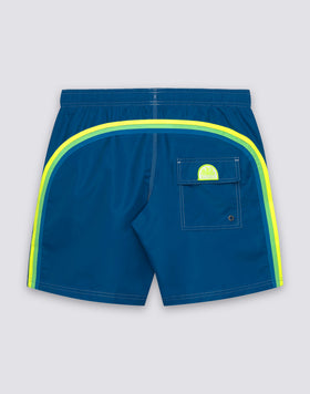 ICONIC TAFFETA MEN'S MID-LENGTH ELASTIC WAIST SWIMSHORTS