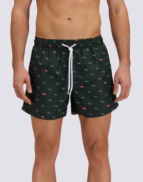 COSTUME DA BAGNO CORTO VITA ELASTICATA STAMPA MONOGRAM IN POLY RICICLATO